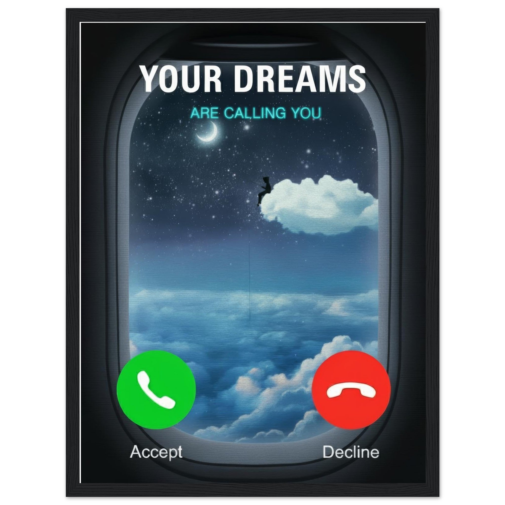 Your Dreams Are Calling You | Framed Poster - DreamBrothers
