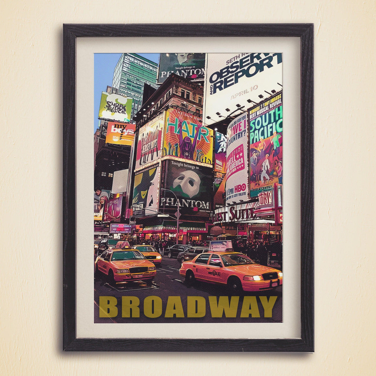 Broadway Times Square Retro Print - DreamBrothers