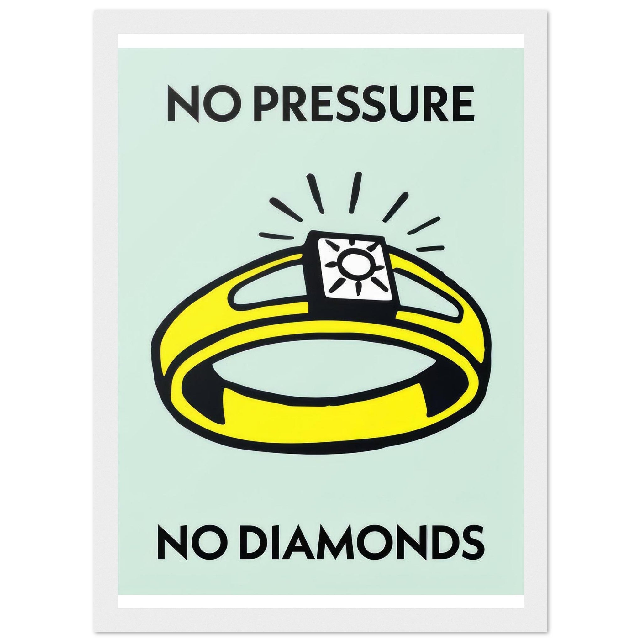 No pressure no diamonds | Framed Poster - DreamBrothers