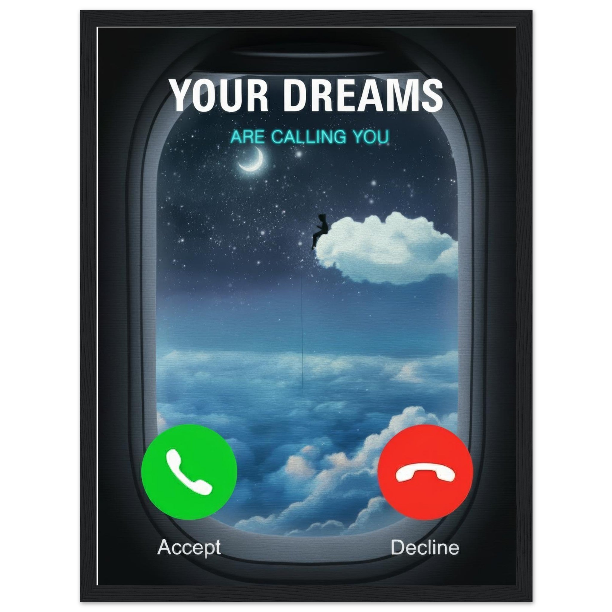 Your Dreams Are Calling You | Framed Poster - DreamBrothers