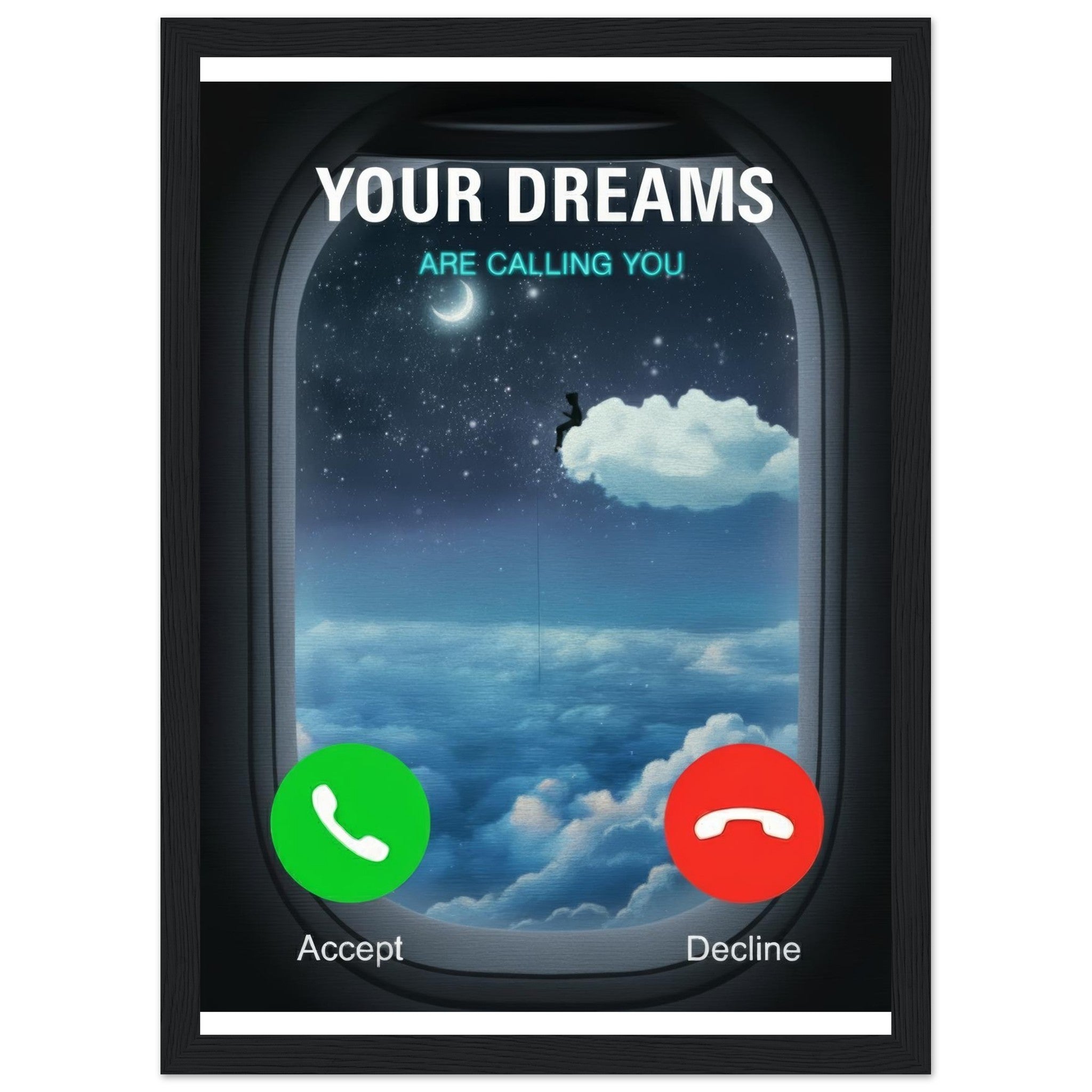 Your Dreams Are Calling You | Framed Poster - DreamBrothers