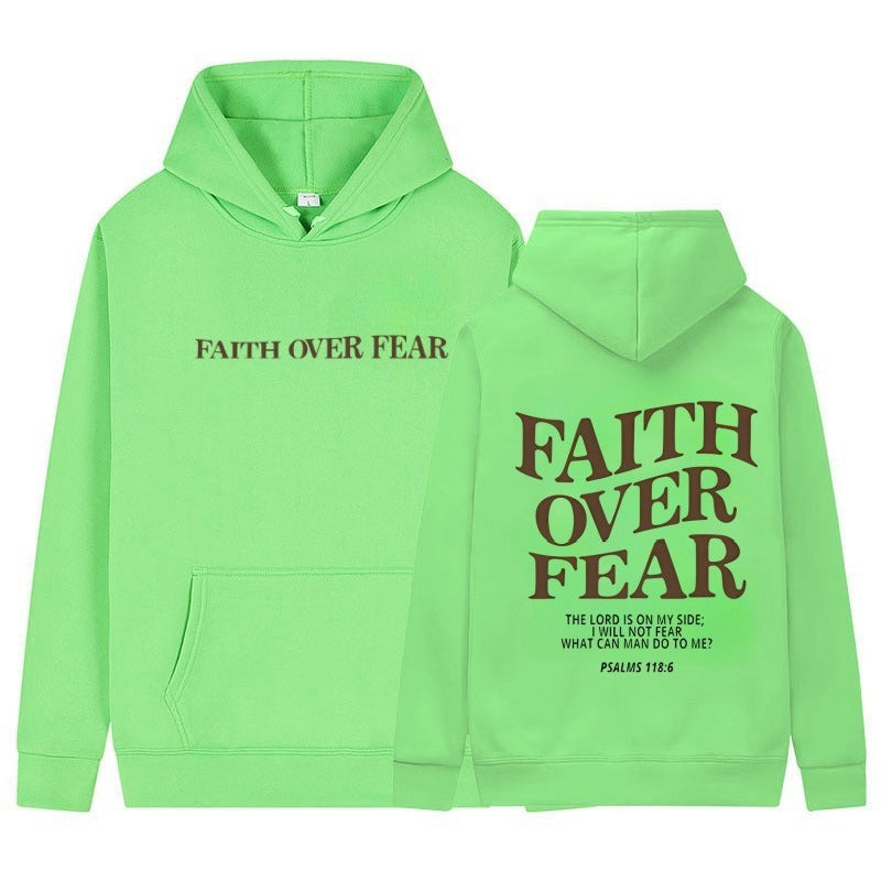 Faith Over Fear Christian Hoodie - DreamBrothers