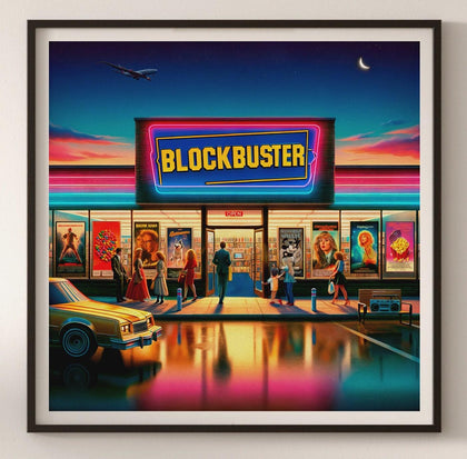 Blockbuster Movie Decor x Steamboat Willie Mickey | Poster