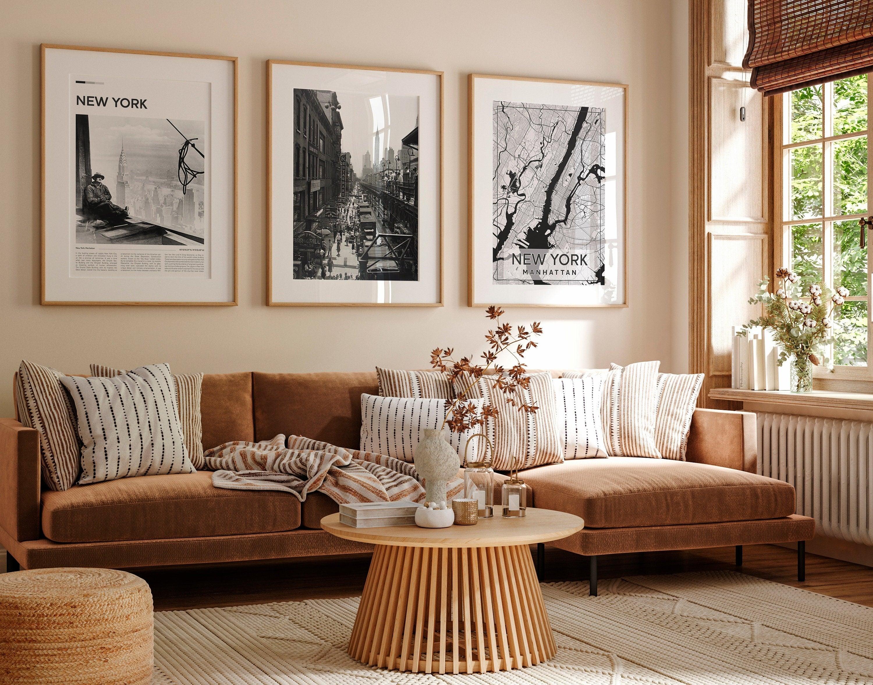 New York City Set of 3, Aesthetic Vintage Posters - DreamBrothers