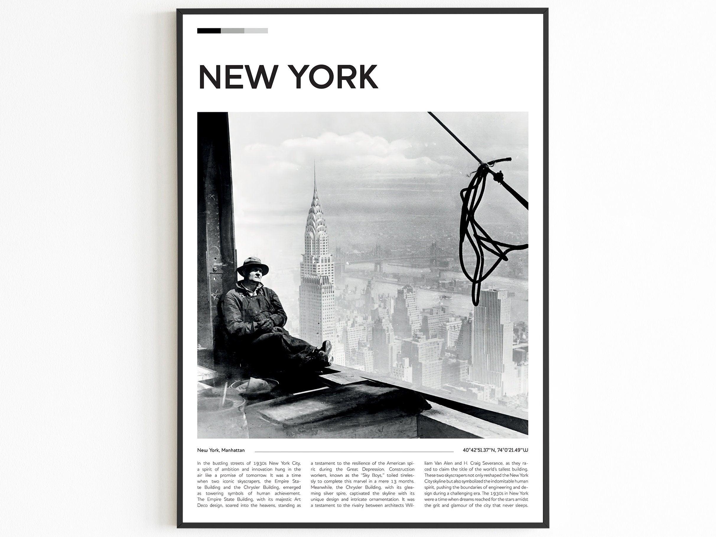 New York City Set of 3, Aesthetic Vintage Posters - DreamBrothers